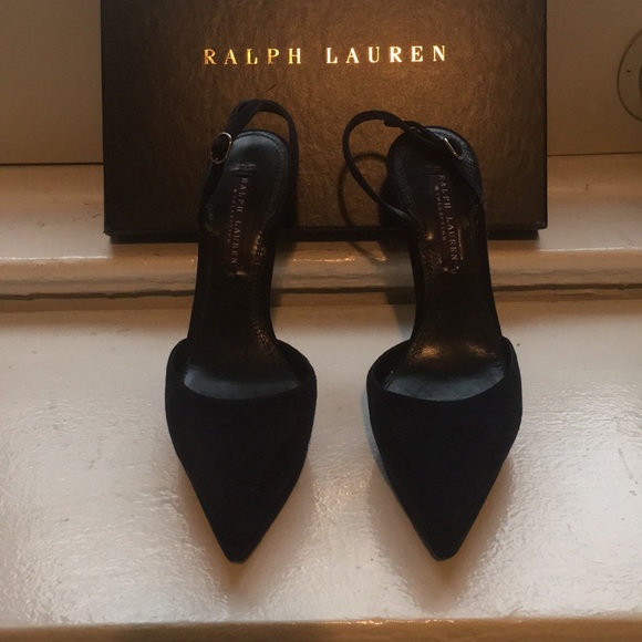 Sexy suede Ralph Lauren Purple Label pumps - Picture 1 of 5